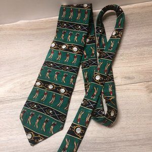 Crooks & Creed Men's Handmade Golf Print 100% Silk Tie